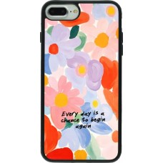 Coque iPhone 7 Plus / 8 Plus - Silicone rigide noir Every day is a chance 2026