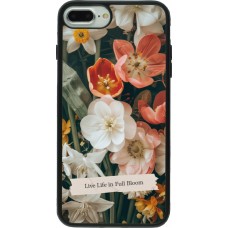 Coque iPhone 7 Plus / 8 Plus - Silicone rigide noir Full Bloom 2026