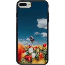 Coque iPhone 7 Plus / 8 Plus - Silicone rigide noir Hot air balloon 2026