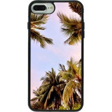 iPhone 7 Plus / 8 Plus Case Hülle - Silikon schwarz Summer 2023 palm tree vibe