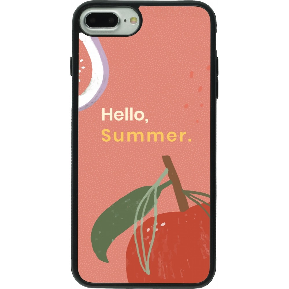 iPhone 7 Plus / 8 Plus Case Hülle - Silikon schwarz Summer 2025 Hello summer