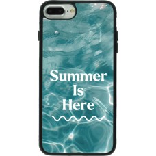 Coque iPhone 7 Plus / 8 Plus - Silicone rigide noir Summer 2025 Summer is here