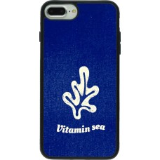 Coque iPhone 7 Plus / 8 Plus - Silicone rigide noir Vitamin sea Summer 2026