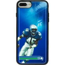Coque iPhone 7 Plus / 8 Plus - Silicone rigide noir Super Bowl 26 Seattle 1