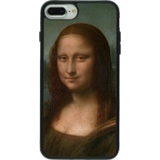 iPhone 7 Plus / 8 Plus Case Hülle - Silikon schwarz Kunstbild - Mona Lisa - Leonardo de Vinci