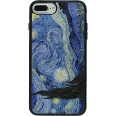 iPhone 7 Plus / 8 Plus Case Hülle - Silikon schwarz Kunstbild - Sternennacht - Van Gogh