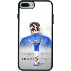 Coque iPhone 7 Plus / 8 Plus - Silicone rigide noir Thank you Roger