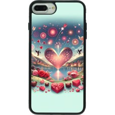 iPhone 7 Plus / 8 Plus Case Hülle - Silikon schwarz Valentin 2025 Schick