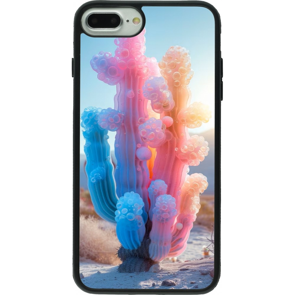 Coque iPhone 7 Plus / 8 Plus - Silicone rigide noir Artificial vegetation 2025