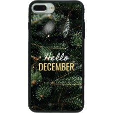 Coque iPhone 7 Plus / 8 Plus - Silicone rigide noir Winter 25 Winter hello december