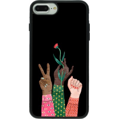 Coque iPhone 7 Plus / 8 Plus - Silicone rigide noir Womens day 2026 2