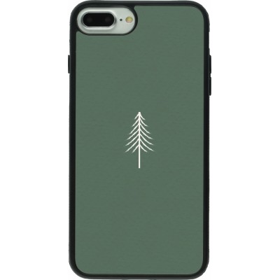 Coque iPhone 7 Plus / 8 Plus - Silicone rigide noir Christmas 22 minimalist tree