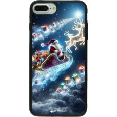 iPhone 7 Plus / 8 Plus Case Hülle - Silikon schwarz Weihnachten 2023 Verzauberter Weihnachtsmann