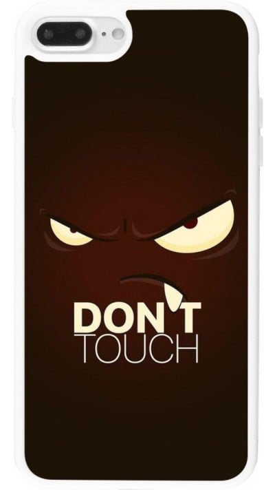 Coque iPhone 7 Plus / 8 Plus - Silicone rigide blanc Angry Dont Touch