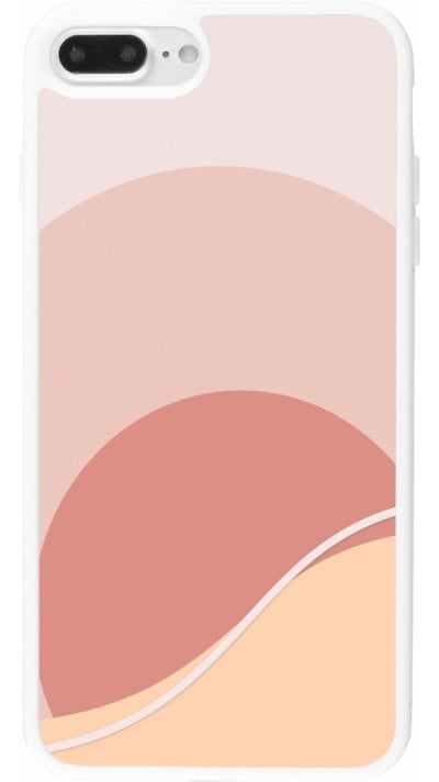 Coque iPhone 7 Plus / 8 Plus - Silicone rigide blanc Autumn 22 abstract sunrise