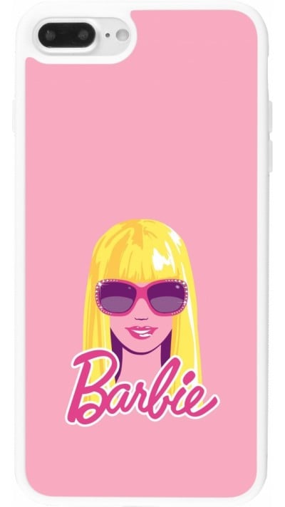 iPhone 7 Plus / 8 Plus Case Hülle - Silikon weiss Barbie Head