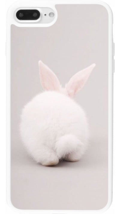 Coque iPhone 7 Plus / 8 Plus - Silicone rigide blanc Easter 2024 bunny butt