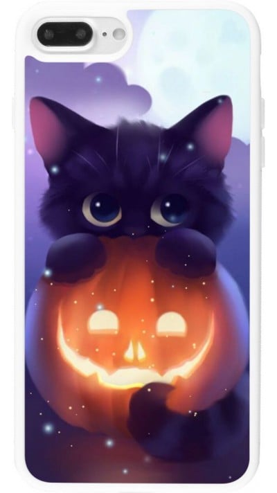 Hülle iPhone 7 Plus / 8 Plus - Silikon weiss Halloween 17 15