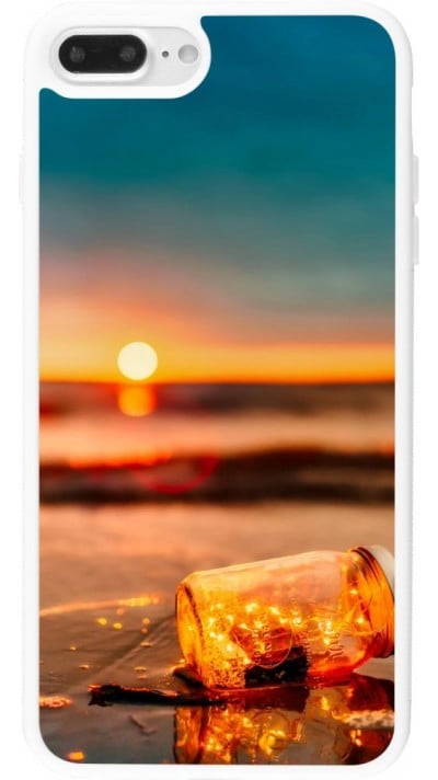 Coque iPhone 7 Plus / 8 Plus - Silicone rigide blanc Summer 2021 16
