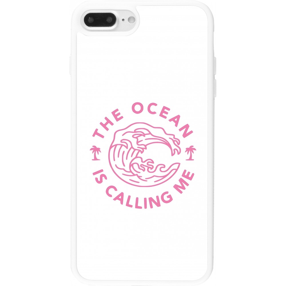 Coque iPhone 7 Plus / 8 Plus - Silicone rigide blanc The Ocean is calling me