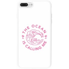 Coque iPhone 7 Plus / 8 Plus - Silicone rigide blanc The Ocean is calling me