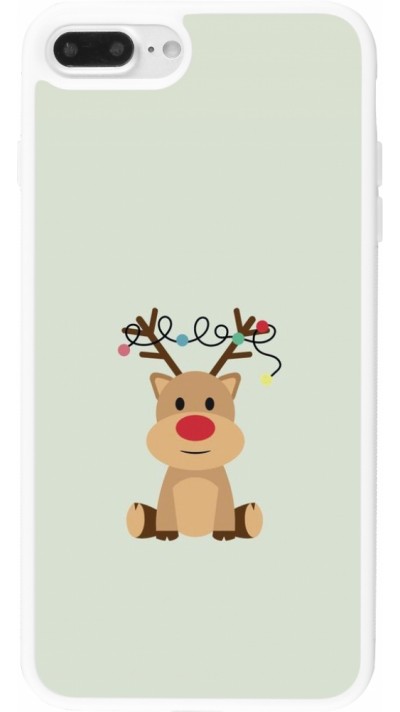 Coque iPhone 7 Plus / 8 Plus - Silicone rigide blanc Christmas 22 baby reindeer