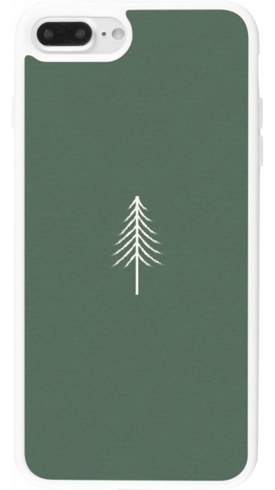 Coque iPhone 7 Plus / 8 Plus - Silicone rigide blanc Christmas 22 minimalist tree