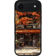 Coque iPhone Air - Silicone rigide noir Autumn 25 Coffee shop