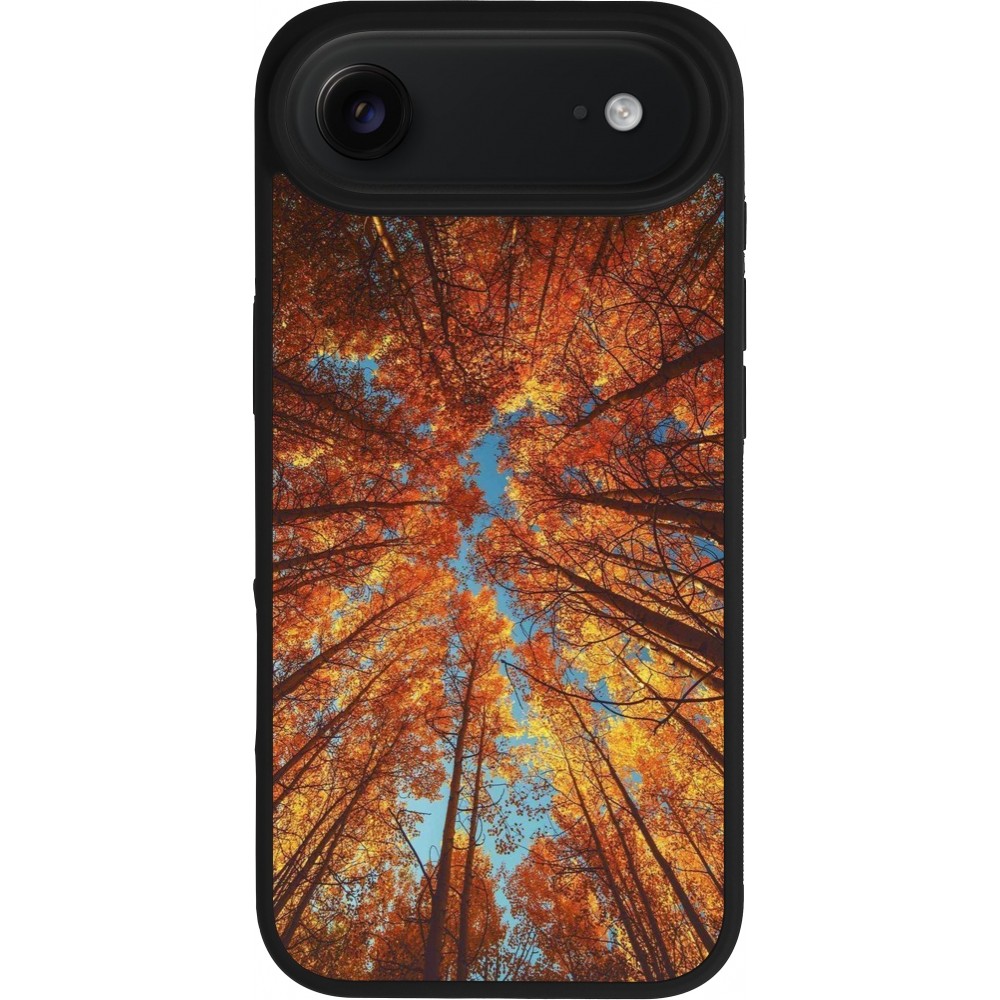 iPhone Air Case Hülle - Silikon schwarz Autumn 25 Trees