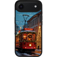 Coque iPhone Air - Silicone rigide noir Christmas 25 Xmas Train