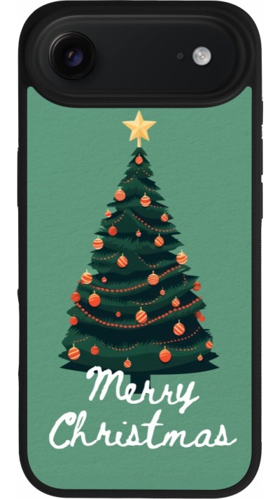 Coque iPhone Air - Silicone rigide noir Christmas 25 Xmas Tree