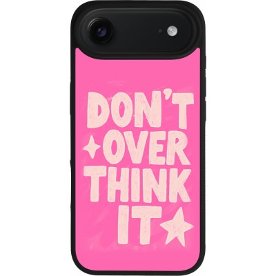 iPhone Air Case Hülle - Silikon schwarz Dont over think it 2026