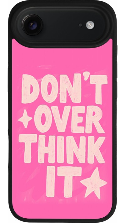 iPhone Air Case Hülle - Silikon schwarz Dont over think it 2026