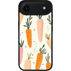 iPhone Air Case Hülle - Silikon schwarz Easter 2026 Illustration carrots