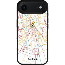 iPhone Air Case Hülle - Silikon schwarz Ghana 2026 personalisierbares Fussballtrikot