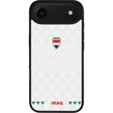 iPhone Air Case Hülle - Silikon schwarz Irak 2026 personalisierbares Fussballtrikot