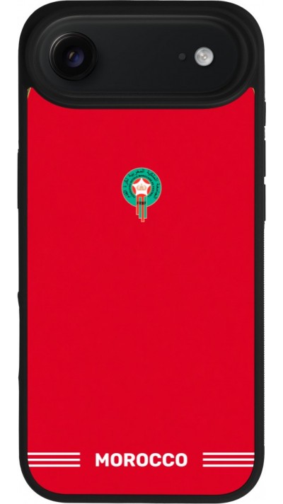iPhone Air Case Hülle - Silikon schwarz Marokko 2026 personalisierbares Fussballtrikot