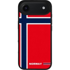 iPhone Air Case Hülle - Silikon schwarz Norwegen 2026 personalisierbares Fussballtrikot