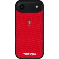 iPhone Air Case Hülle - Silikon schwarz Portugal 2026 personalisierbares Fussballtrikot