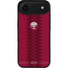 iPhone Air Case Hülle - Silikon schwarz Qatar 2026 personalisierbares Fussballtrikot