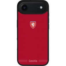 iPhone Air Case Hülle - Silikon schwarz Tschechische Republik 2026 personalisierbares Fussballtrikot