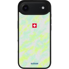 iPhone Air Case Hülle - Silikon schwarz Schweiz Away 2026 personalisierbares Fussballtrikot