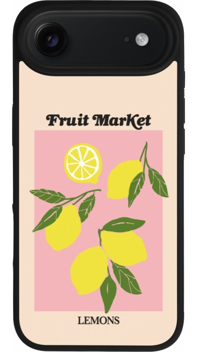iPhone Air Case Hülle - Silikon schwarz Fruit market lemons 2026