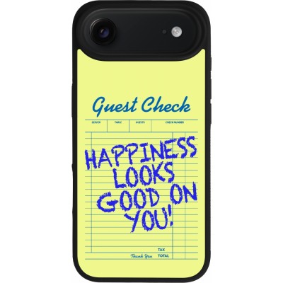 Coque iPhone Air - Silicone rigide noir Guest check 2026