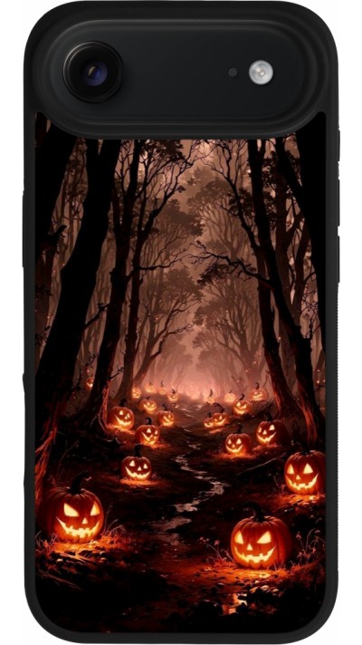 Coque iPhone Air - Silicone rigide noir Halloween 2025 Road of Terrifying Pumpkins Coque iPhone Air - Silicone rigide noir Halloween 2025 Road of Terrifying Pumpkins