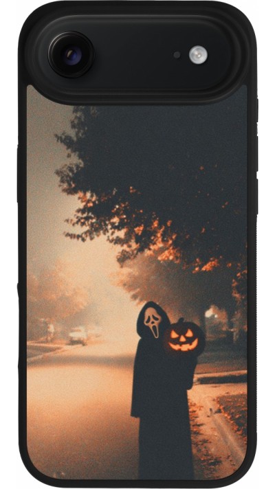 Coque iPhone Air - Silicone rigide noir Halloween 2025 Scream Coque iPhone Air - Silicone rigide noir Halloween 2025 Scream