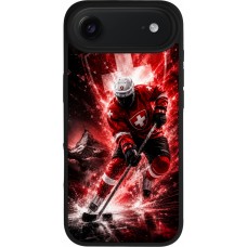 Coque iPhone Air - Silicone rigide noir Hockey World Championship Player