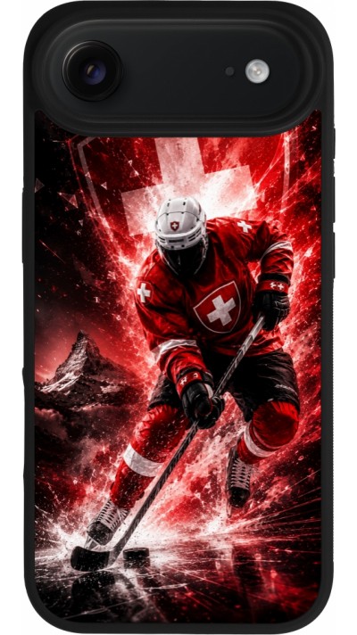 Coque iPhone Air - Silicone rigide noir Hockey World Championship Player