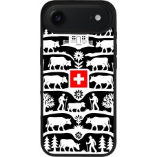 Coque iPhone Air - Silicone rigide noir Poya Suisse 3 noir