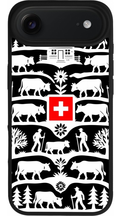 Coque iPhone Air - Silicone rigide noir Poya Suisse 3 noir Coque iPhone Air - Silicone rigide noir Poya Suisse 3 noir